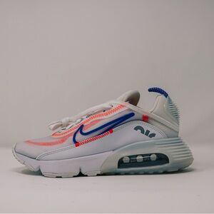 Nike Sneakers White with Blue and Pink Accents
